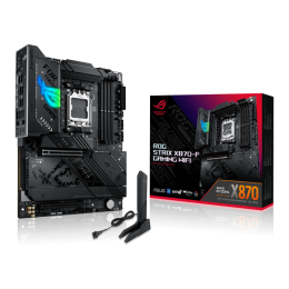Материнская плата ASUS ROG STRIX X870-F GAMING WIFI AM5 4xDDR5 2xSATA RAID 4xM.2 HDMI DP WiFi 1x2,5GLan 2xUSB4, 6x USB 10GB/s, 4 xUSB 5Gb/s, ATX