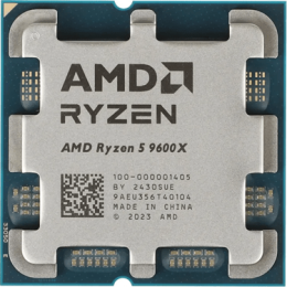 Процессор AMD Ryzen™ 5 9600X 3,9GHz (5,4GHz Turbo) AM5, 4nm, 6/12/ L2 6Mb, L3 32Mb, 65W, 100-000001405
