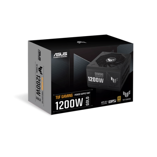 Блок питания ASUS 1200W, TUF Gaming 1200W Gold, Full Modular, ATX, 80+ GOLD, КПД 92%, Fan 135mm, Черный, TUF-GAMING-1200G