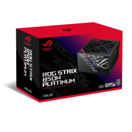 Блок питания ASUS  850W, ROG Strix 850W Platinum, Full Modular, 80+ PLATINUM, КПД 92%, Fan 135mm, Черный, ROG-STRIX-850P-GAMING