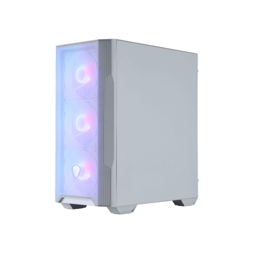 Компьютерный корпус MSI MAG FORGE M100R WHITE mATX/Mini-ITX, 2x 2.5", 1x2.5"/3.5", 1x 3.5", 2xUSB 2.0, 1xUSB 3.2 Gen1, Audio, Mic, MicroATX