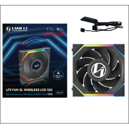 Вентилятор для корпуса Lian Li UNI FAN SL WIRELESS LCD 120 Reverse Blade 120mm No controller Black G99.12RSLLCD1W1B.00
