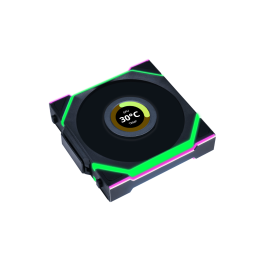 Вентилятор для корпуса Lian Li UNI FAN SL WIRELESS LCD 120 Reverse Blade 120mm No controller Black G99.12RSLLCD1W1B.00