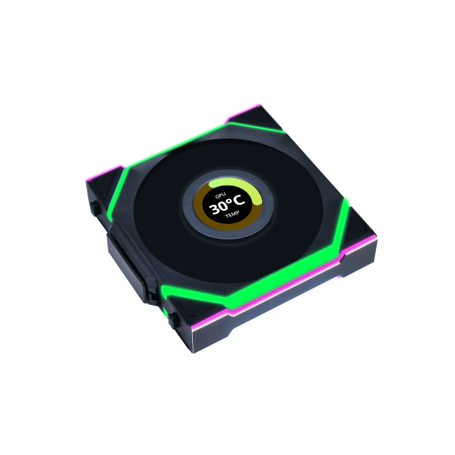 Вентилятор для корпуса Lian Li UNI FAN SL WIRELESS LCD 120 Reverse Blade 120mm No controller Black G99.12RSLLCD1W1B.00