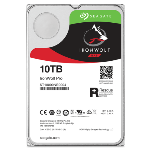 Жесткий диск для NAS систем 10Tb HDD Seagate IronWolf PRO SATA 6Gbit/s 3.5" 7200 rpm 256Mb ST10000NT001