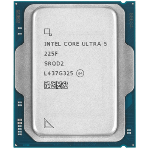 Процессор Intel Core Ultra 5 225F 3.3/4.9GHz 10C/10T Arrow Lake 65W FCLGA1851 TRAY, AT8076806416