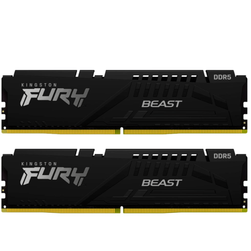 Оперативная память 32GB Kit 2x16) DDR5 6000MHz Kingston FURY Beast Black EXPO CL36 KF560C36BBE2K2-32