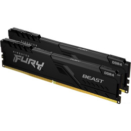 Оперативная память 32GB Kit 2x16) DDR5 6000MHz Kingston FURY Beast Black EXPO CL36 KF560C36BBE2K2-32