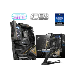 Материнская плата MSI MEG Z890 ACE LGA1851 4xDDR5 6xSATA3 RAID 5M.2 1xHDMI 2xThunderbolt4 10xUSB 10Gbps 1x10G LAN Wi-Fi  Bluetooth ATX