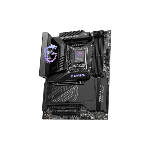 Материнская плата MSI MPG Z890 CARBON WIFI LGA1851 4xDDR5 4xSATA3 RAID 5xM.2 1xHDMI 10xUSB 2.5GLAN 5GLAN 10Gbps 2xThunderbolt4 Wi-Fi Bluetooth ATX