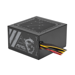 Блок питания MSI  500W, MAG A500N-H, Non Modular, ATX, 80+, КПД 87%, Fan 120mm, Черный