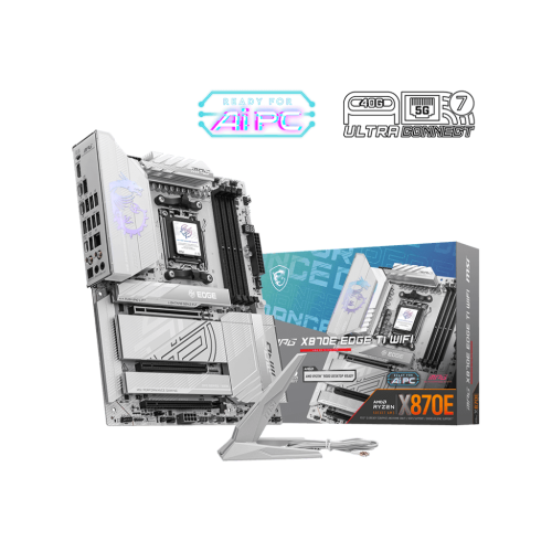 Материнская плата MSI MPG X870E EDGE TI WIFI AM5 4xDDR5 4xSATA3 RAID 4xM.2 HDMI 3xType-C ATX