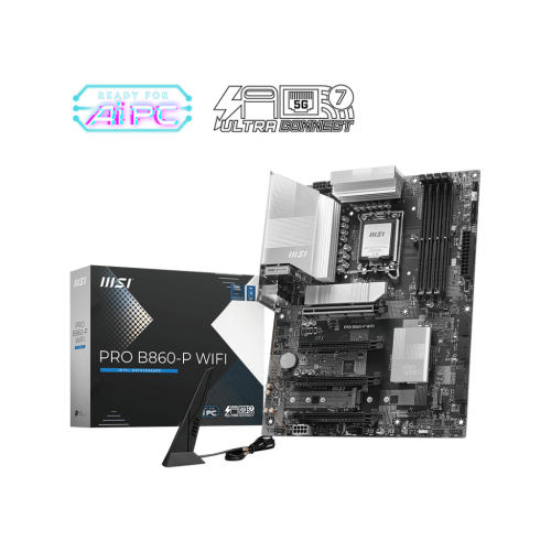 Материнская плата MSI PRO B860-P WIFI LGA1851 4xDDR5 4xSATA3 RAID 3xM.2 HDMI Type-C(Thunderbolt) DP ATX