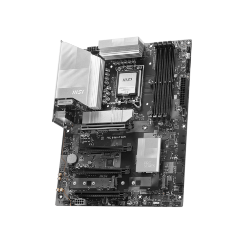 Материнская плата MSI PRO B860-P WIFI LGA1851 4xDDR5 4xSATA3 RAID 3xM.2 HDMI Type-C(Thunderbolt) DP ATX