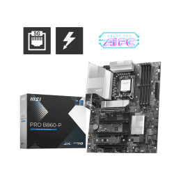 Материнская плата MSI PRO B860-P LGA1851 4xDDR5 4xSATA3 RAID 3xM.2 HDMI Type-C(Thunderbolt) 8xUSB DP ATX