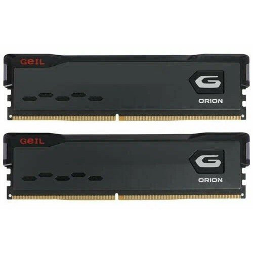 Оперативная память 16GB Kit (8GBx2) GEIL DDR4 3200MHz UDIMM ORION PC4-25600 16-20-20-40 GOG416GB3200C16BDC Titanium Grey (AMD)