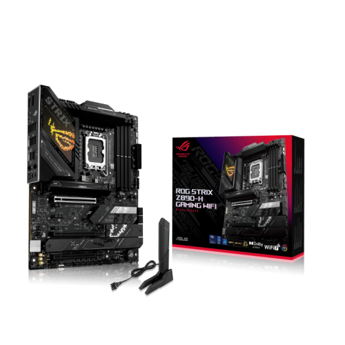 Материнская плата ASUS ROG STRIX Z890-H GAMING WIFI, LGA1851 Z890 4xDDR5 4xSATA3 4xM.2 HDMI DP 2xUSB-C ATX
