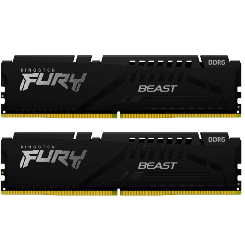Оперативная память 32GB Kit (2x16) DDR5 6000MHz Kingston Fury Beast CL30 KF560C30BBEK2-32