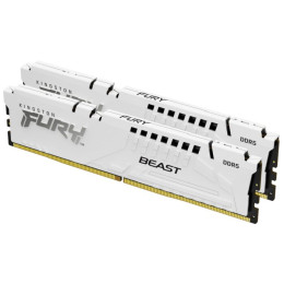 Оперативная память 32GB Kit (2x16) DDR5 6000MHz Kingston FURY Beast White EXPO CL30 KF560C30BWEK2-32