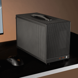 Корпус PCCooler K101 MESH GY 3F ITX 2xUSB3.0, USB-C, 1x3.5