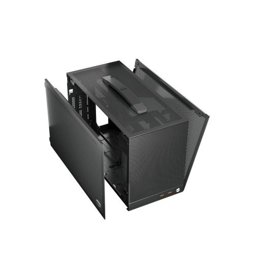 Корпус PCCooler K101 MESH GY 3F ITX 2xUSB3.0, USB-C, 1x3.5", 4x2.5" Предустановлено 3 вентилятора, Цвет: Grey