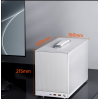 Корпус PCCooler K101 MESH WH 3F ITX 2xUSB3.0, 1xUSB-C, 1x3.5", 4x2.5" Предустановлено 3 вентилятора, Цвет: White