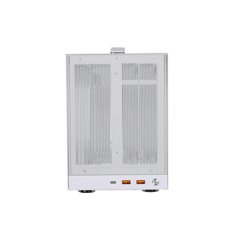 Корпус PCCooler K101 MESH WH 3F ITX 2xUSB3.0, 1xUSB-C, 1x3.5", 4x2.5" Предустановлено 3 вентилятора, Цвет: White