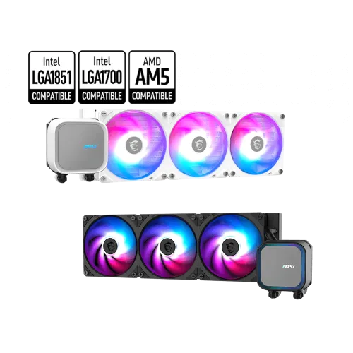 Водяное охлаждение для CPU MAG CORELIQUID A13 360 WHITE Socket Intel/AMD, ARGB, 3pin, Fan 3x120см