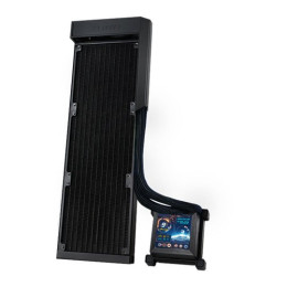 Кастомное Водяное охлаждение для CPU Lian Li HydroShift LCD 360 FAN LESS Black 3x120mm Вентиляторы в комплект не входят, что даёт свободу выбора для кастомизации. G89.GHSLCD36NB.00