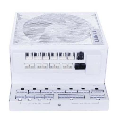 Блок питания Lian Li 1200W, EG1200G, Full Modular, ATX, 80+ GOLD, КПД 91.2%, Fan 120mm, Белый, G9P.EG1200G.WH00.EU