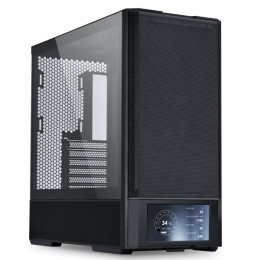 Корпус Lian Li Lancool 207 Digital Black ATX/m-ATX/m-ITX Вентиляторы: 2х140-мм ARGB; 2х140 PWM, Цифровой дисплей на переднем панели, 2xUSB3.0, 1xType-C, Наушники, Микрофон, G99.LAN207DX.00 Black