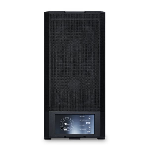 Корпус Lian Li Lancool 207 Digital Black ATX/m-ATX/m-ITX Вентиляторы: 2х140-мм ARGB; 2х140 PWM, Цифровой дисплей на переднем панели, 2xUSB3.0, 1xType-C, Наушники, Микрофон, G99.LAN207DX.00 Black