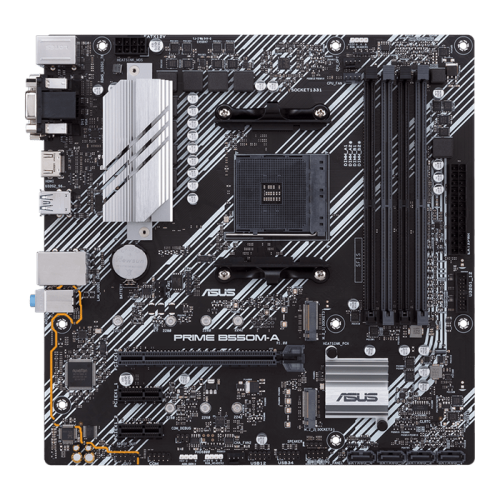 Материнская плата ASUS PRIME B550M-A AM4 4xDDR4 4xSATA3 RAID 2xM.2 DVI-D D-Sub HDMI mATX