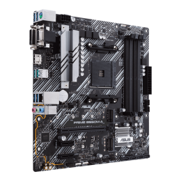 Материнская плата ASUS PRIME B550M-A  AM4 4xDDR4 4xSATA3 RAID 2xM.2 DVI-D D-Sub HDMI mATX