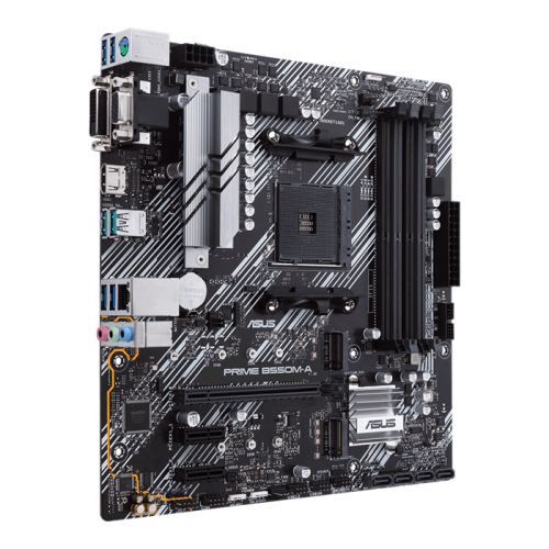 Материнская плата ASUS PRIME B550M-A AM4 4xDDR4 4xSATA3 RAID 2xM.2 DVI-D D-Sub HDMI mATX