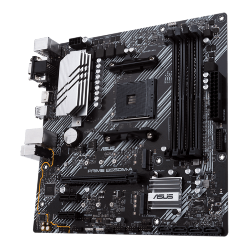 Материнская плата ASUS PRIME B550M-A AM4 4xDDR4 4xSATA3 RAID 2xM.2 DVI-D D-Sub HDMI mATX