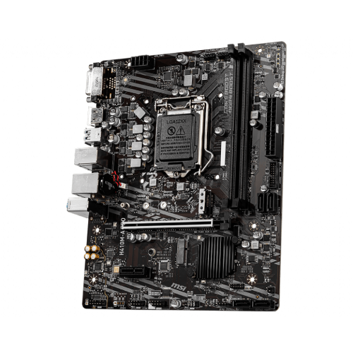Материнская плата MSI H410M-A PRO LGA1200 iH410 2xDDR4 4xSATA3 2xM.2 DVI HDMI mATX