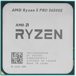 Процессор AMD Ryzen 5 PRO 5650GE 3,4ГГц (4,4ГГц Turbo) AM4 6/12 L2 3Mb L3 16Mb 35W OEM 100-000000258