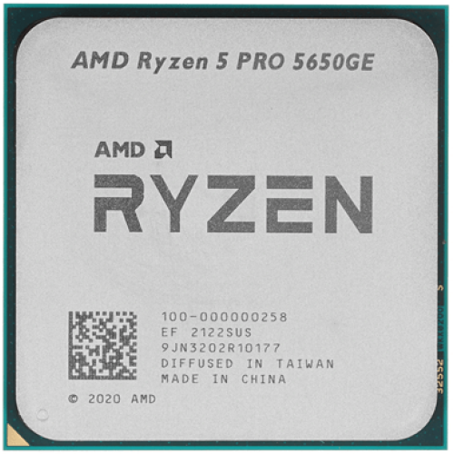 Процессор AMD Ryzen 5 PRO 5650GE 3,4ГГц (4,4ГГц Turbo) AM4 6/12 L2 3Mb L3 16Mb 35W OEM 100-000000258