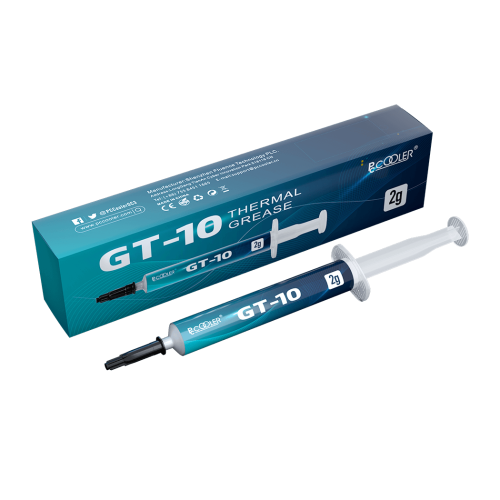 Термопаста PCCooler GT-10 2G Теплопроводность - 9.8 Вт/мК, от -50°С до 250°С, Термопаста в шприце. 2гр.