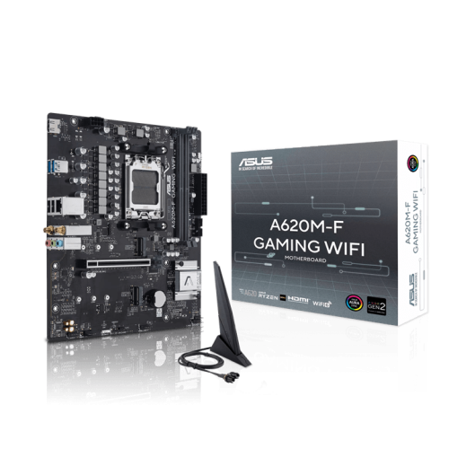 Материнская плата ASUS A620M-F GAMING WIFI AM5 2xDDR5 Non-SATA 2xM.2 HDMI mATX