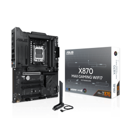 Материнская плата ASUS X870 MAX GAMING WIFI7 AM5 4xDDR5 4xSATA3 RAID 3xM.2 HDMI 2xUSB-C ATX