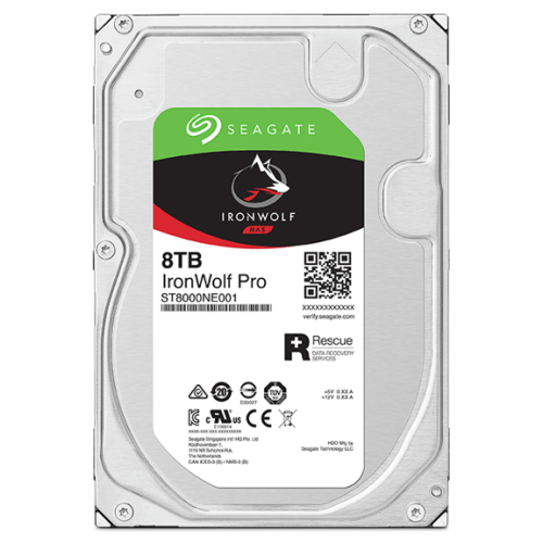 Жесткий диск для NAS систем 8Tb HDD Seagate IronWolf Pro SATA 6Gb/s 7200rpm 3.5" 256Mb ST8000NT001