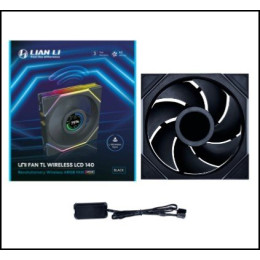 Вентилятор для корпуса Lian Li UNI FAN TL140 LCD Wireless 140mm RGB Black G99.14TLLCD1W1B.00