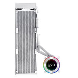 Кастомное Водяное охлаждение для CPU Lian Li Hydroshift lI LCD-C 360N FAN LESS White Обеспечивает полную гибкость при самостоятельном монтаже, предоставляя пользователям свободу выбора и установки предпочитаемых ими вентиляторов. Примечание: для работы тр