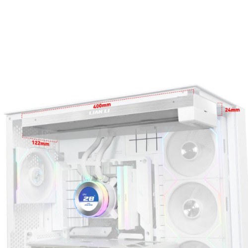 Кастомное Водяное охлаждение для CPU Lian Li Hydroshift lI LCD-C 360N FAN LESS White Обеспечивает полную гибкость при самостоятельном монтаже, предоставляя пользователям свободу выбора и установки предпочитаемых ими вентиляторов. Примечание: для работы тр