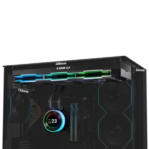 Водяное охлаждение для CPU Lian Li Hydroshift lI LCD-C 360CL 3x120mm Black G89.GHS2LCD36RB.00