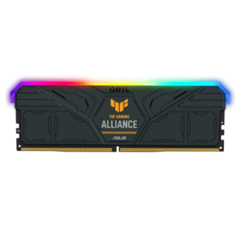 Оперативная память 32GB Kit (2x16GB) GEIL GEMINI RGB TUF Gaming 5200Mhz DDR5 UDIMM PC5-41600 34-38-38-78 1,25V Support XMP/INTEL Black GMST532GB5200C34ADC