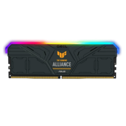 Оперативная память 32GB Kit (2x16GB) GEIL GEMINI RGB TUF Gaming Alliance 5600Mhz DDR5 UDIMM PC5-44800  38-44-44-84 1,35V Support XMP/INTEL  Black GMST532GB5600C38ADC