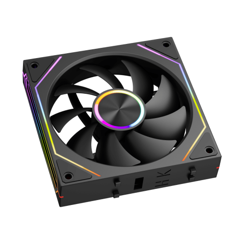 Вентилятор для корпуса PCCooler F3 X120 ARGB BK 1x(120x120x25mm) 800-1800 RPM 54CFM Black (вентилятор с беспроводным подключением)